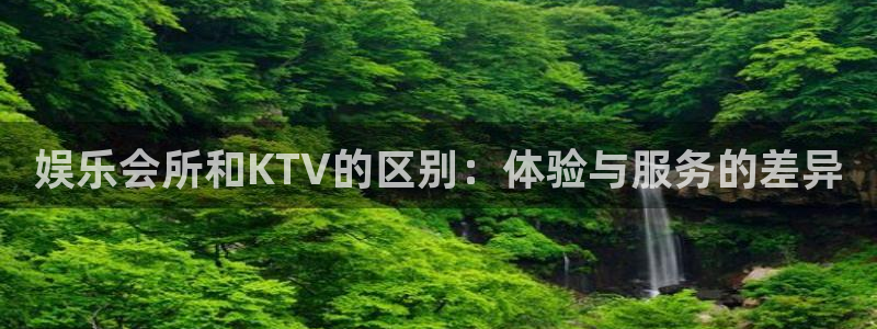 天富平台app注册地址：娱乐会所和KTV的区别：体验与服务的差异